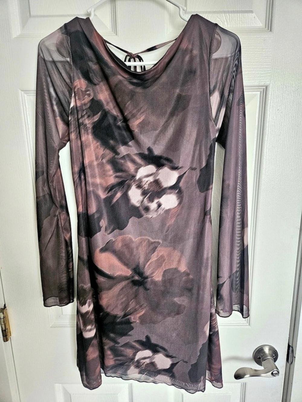 Forever 21 Floral Mesh Mini Dress